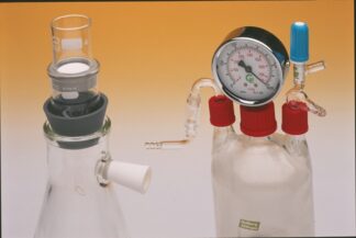 Sikkerhedsflaske med PVC-belægningsovertræk, 500 ml med manometer-0