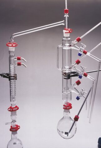Komplet sæt til råolie destillation enhed med 3 bunde og 4 termometre-0