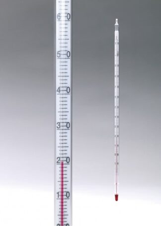 Laboratorie termometer, -10 til +110 °C, rød fyldning-0