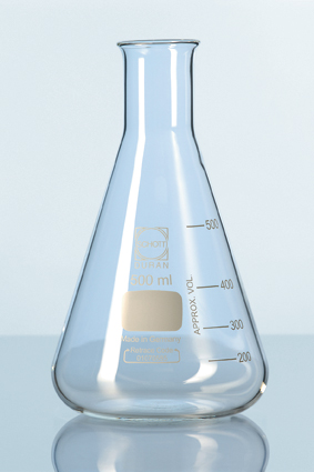 Erlenmeyerkolber, smal hals med inddeling, 5000 ml, DURAN® Borosilikat glas-0