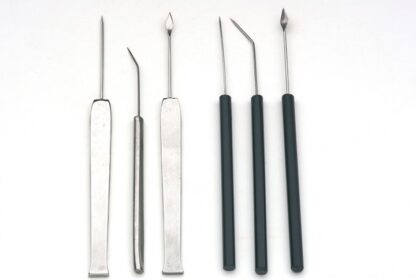 Præparerings nål, lige, spidse, 160mm rustfrit stål håndtag-0