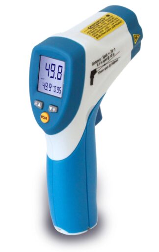 Infrarødt termometer, 3½ ciffer, 20:1, -50°C ...+800 °C, dual laser pointer-0