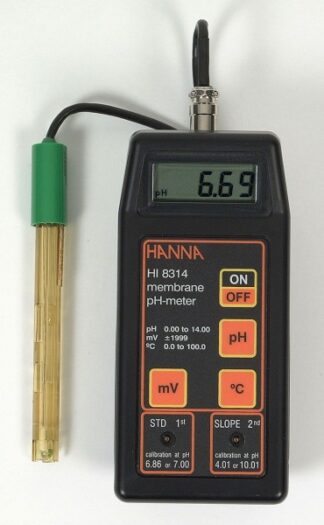 Bærbar - pH - Meter HI 8314, inklusiv pH-elektrode-0