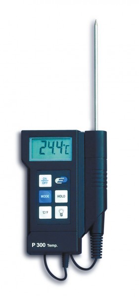 Digital termometer i professionel kvalitet, -40 til +200 °C, min-max funktion med kalibreringscertifikat-0