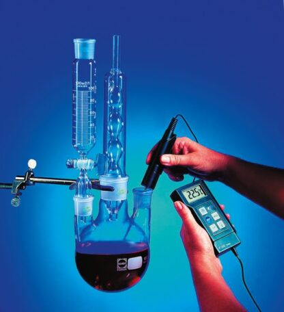 Digital termometer i professionel kvalitet, -40 til +200 °C, min-max funktion med kalibreringscertifikat-12263