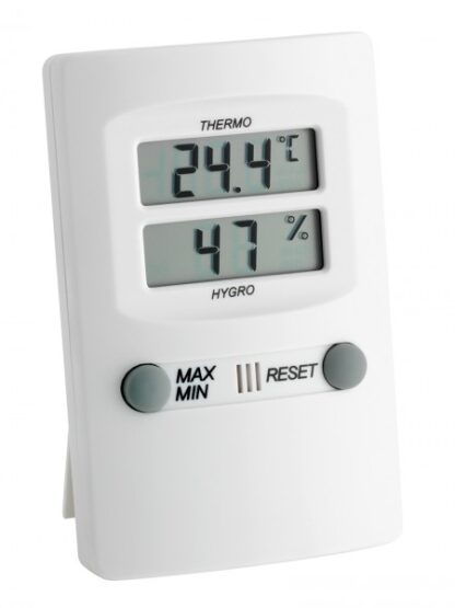 Thermo-hygrometer, elektronisk, Temp: -15 til +50 °C, 30-90% relativ fugtighed-0