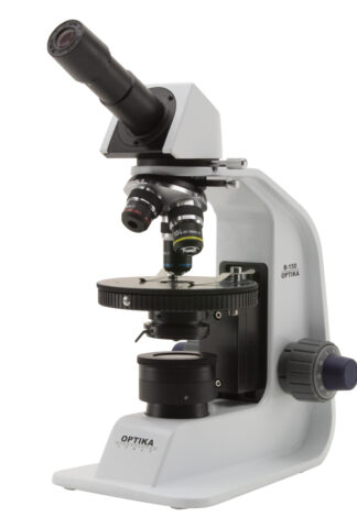 Monocular polarizing microscope, 400X, rundt bord-0