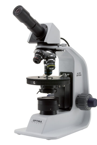 Monokulært mikroskop, rundt bord, med automatisk lys kontrol-0
