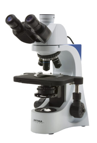 Binokulært mikroskop E-PL, IOS bælte drevet bord, med automatisk lys kontrol-0