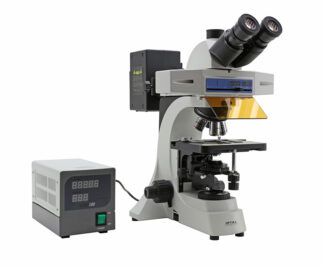 Trinokulær EPI fluorescensmikroskop HBO belysningssystem-0