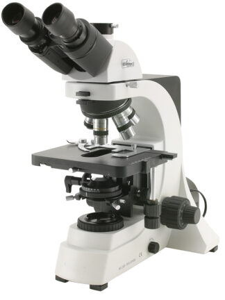 Trinokulært mikroskop, Plan objektiver 4x, 10x, 40x, 100x, X-LED-belysning-0