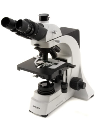 Trinokulært mikroskop, Plan IOS objektiver 4x, 10x, 40x, 100x, X-LED-belysning-0