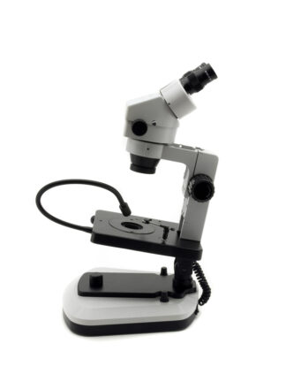 Gemmologisk binokulært stereomikroskop, vippe stativ, direkte & transmitteret Led belysningssystem-0