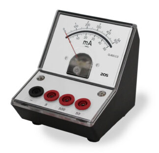 DC Amperemeter, elevinstrument 0 - 50 mA - 500 mA - 5 A DC-0