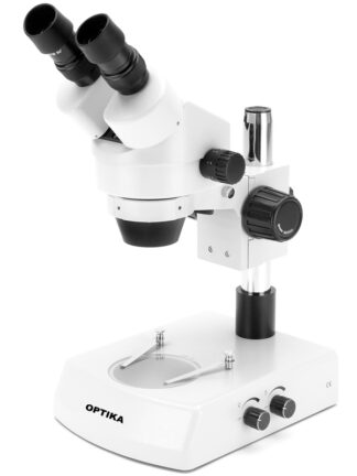 Binokular stereo mikroskop 7x ... 45x, halogen direkte & transmitteret belysning-0