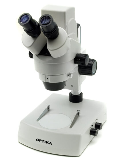 Digitalt stereo mikroskop 7x ... 45x, halogen direkte & transmitteret belysning, med 1.3 Mpixels ...-0