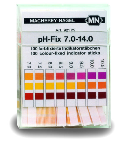 pH - Indikator - Test - Sticks, Måleområde pH 7,0 til 14-9039