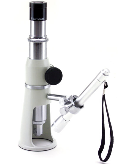 Bærbar monokulært mikroskop for overfladeobjektiveringer, 100x forstørrelse, direkte lys pen-0