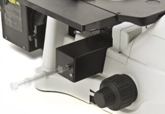 Inverteret trinokulært EPI flourocens mikroskop HBO illumination system, med firedobbelt filter holder-0