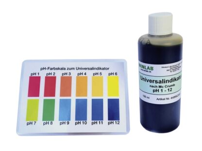 pH-indikator, universal, flydende, grøn, med farveskala 100, 250 eller 1000 mL - Billede 2